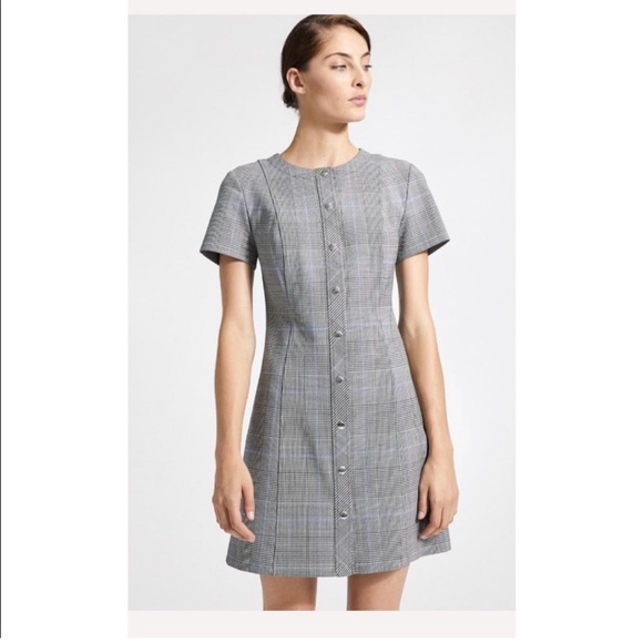 Theory Easy Snap Shift Dress. - Picture 1 of 8